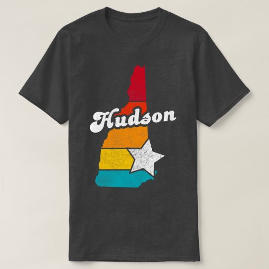 Hudson New Hampshire  Verdrietig Souvenir 1 T-shirt (Design voorkant)