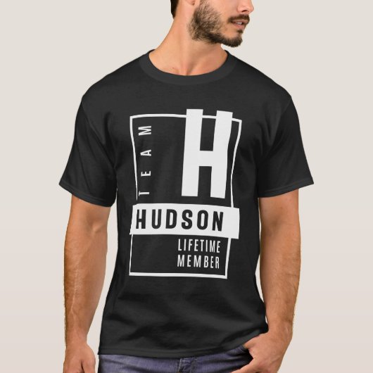 Hudson Persoonlijke naam Birthday Gift T-shirt (Voorkant)