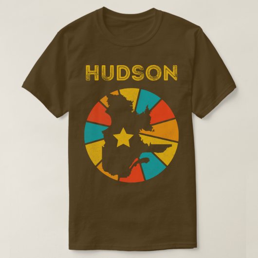 Hudson Quebec Canada Antieke Souvenir 1 T-shirt (Design voorkant)
