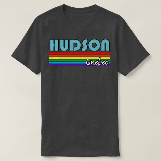 Hudson Quebec Pride Hudson LGBT Gift LGBTQ Onderst T-shirt (Design voorkant)