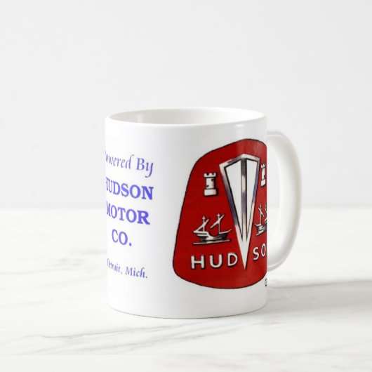 Hudson Red Emblem Mok (Voorkant rechts)