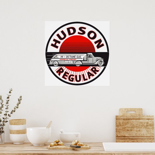  Hudson Regular benzine-teken Poster (Keuken)