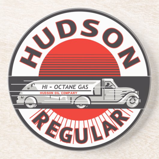 Hudson Regular benzine-teken Zandsteen Onderzetter (Voorkant)