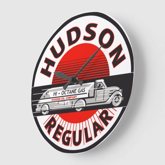 Hudson Regular Gasoline  signaalklok Grote Klok (Hoek)
