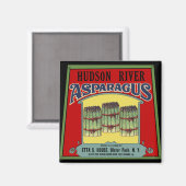 Hudson River Asparagus Label Magneet (Voorkant / Achterkant)