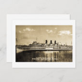 Hudson River Day Line Steamer Washington Irving Briefkaart (Voorkant / Achterkant)