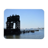 Hudson River Dock New York City NYC Magneet (Horizontaal)