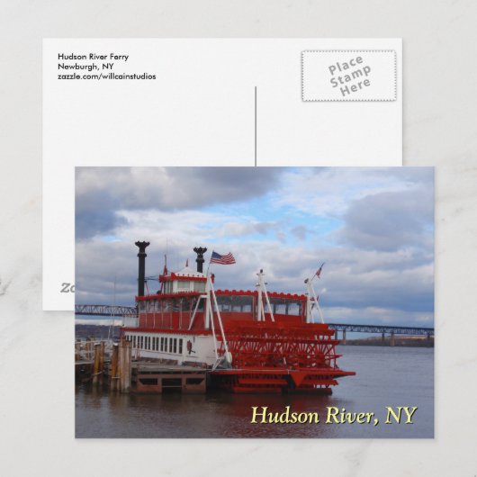 Hudson River Ferry Briefkaart (Voorkant / Achterkant)
