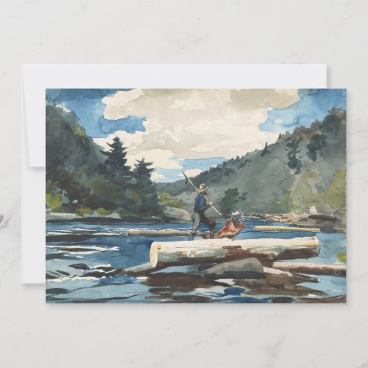 Hudson River, houtkap | Winslow Homer (Voorkant)