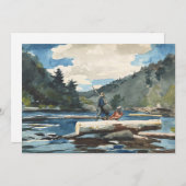 Hudson River, houtkap | Winslow Homer (Voorkant / Achterkant)