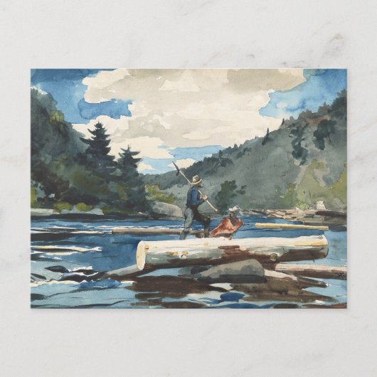 Hudson River, houtkap | Winslow Homer Briefkaart (Voorkant)