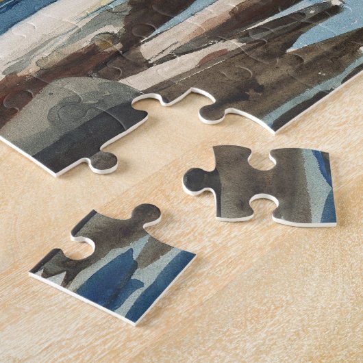 Hudson River, houtkap | Winslow Homer Legpuzzel (Zijkant)