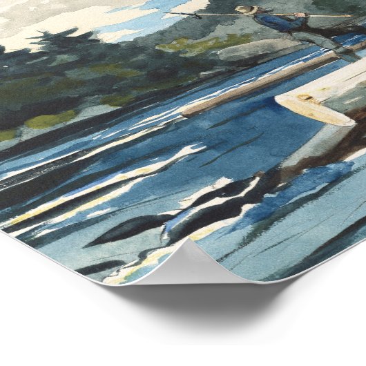 Hudson River, houtkap | Winslow Homer Poster (Hoek)