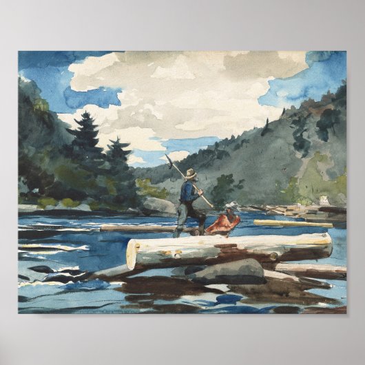 Hudson River, houtkap | Winslow Homer Poster (Voorkant)