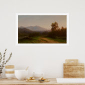 Hudson River Landscape, c.1860-5 (olie op het canv Poster (Keuken)