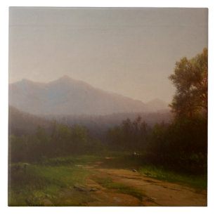 Hudson River Landscape, c.1860-5 (olie op het canv Tegeltje