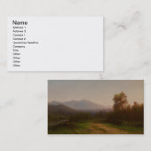 Hudson River Landscape, c.1860-5 (olie op het canv Visitekaartje (Voorkant / Achterkant)