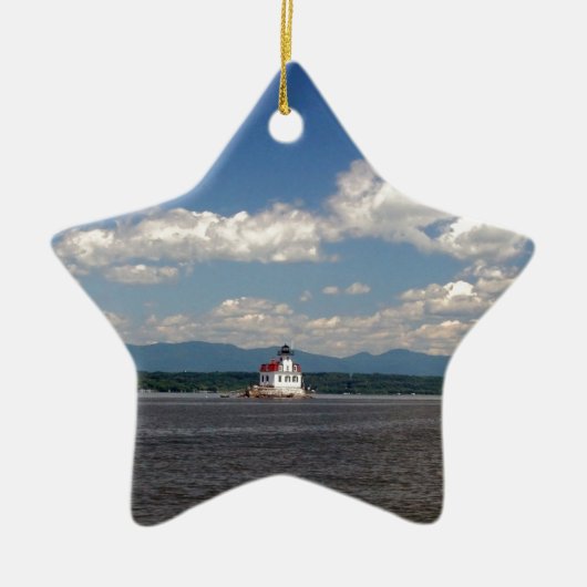 Hudson River Lighthouse Keramisch Ornament (Voorkant)