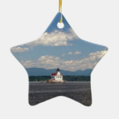 Hudson River Lighthouse Keramisch Ornament (Achterkant)