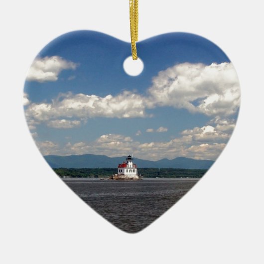 Hudson River Lighthouse Keramisch Ornament (Voorkant)