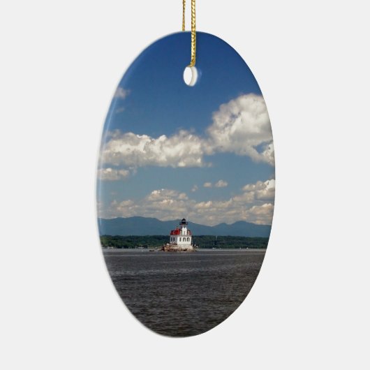 Hudson River Lighthouse Keramisch Ornament (Rechts)