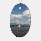 Hudson River Lighthouse Keramisch Ornament (Links)