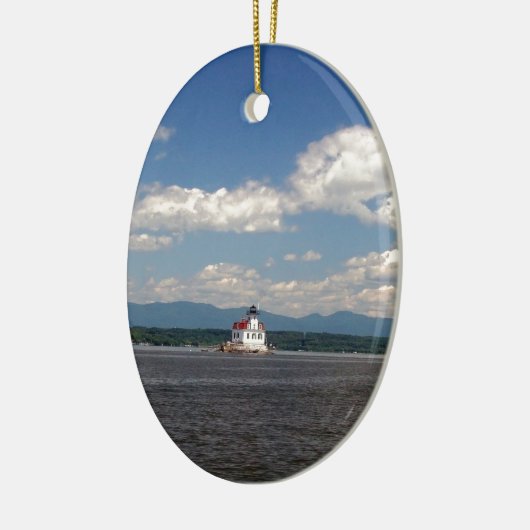 Hudson River Lighthouse Keramisch Ornament (Links)