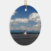 Hudson River Lighthouse Keramisch Ornament (Rechts)
