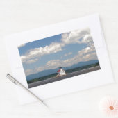 Hudson River Lighthouse Rechthoekige Sticker (Envelop)