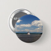 Hudson River Lighthouse Ronde Button 5,7 Cm (Voorkant /achterkant)
