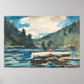 Hudson River Logging Winslow Homer Fine Art Poster (Voorkant)