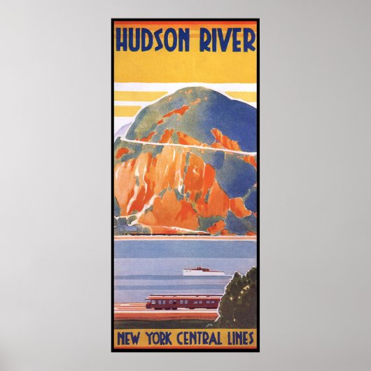Hudson River - New York Central System Poster (Voorkant)