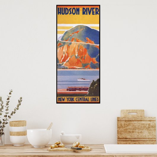 Hudson River - New York Central System Poster (Keuken)
