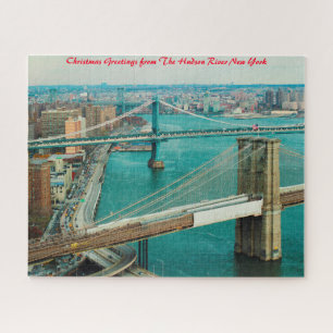 Hudson River New York. kerstcadeautjes Legpuzzel