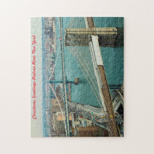 Hudson River New York. Legpuzzel (Verticaal)