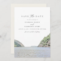 HUDSON RIVER New York Waterverf Save the Date