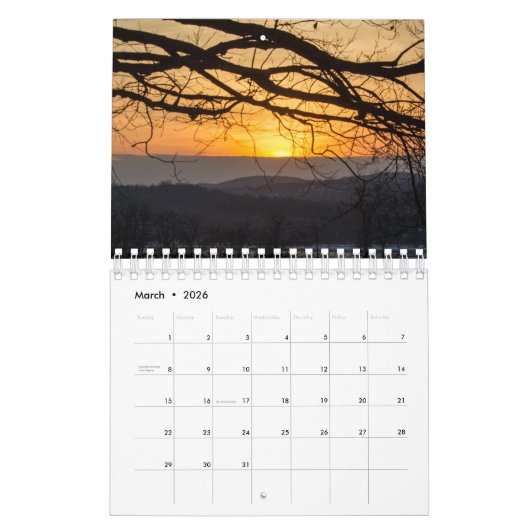 Hudson River Overlook Kalender (Mar 2026)