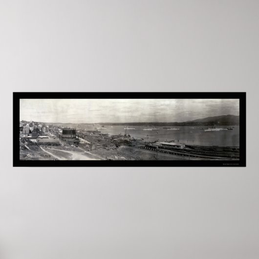 Hudson River Parade Foto 1909 Poster (Voorkant)