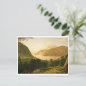 Hudson River Scene door John Frederick Kensett Briefkaart (Staand voorkant)