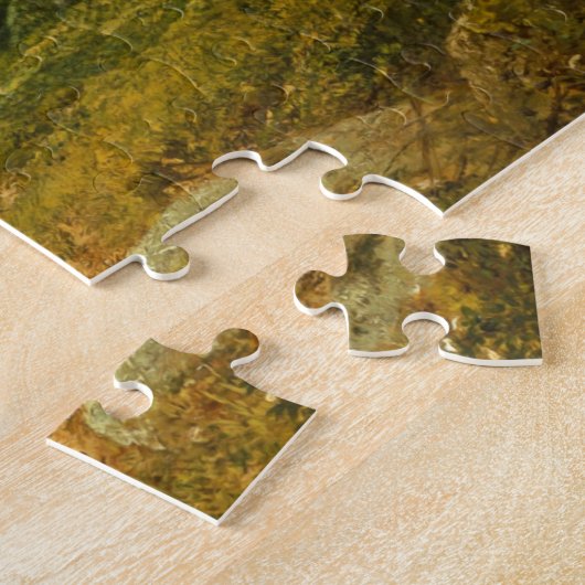 Hudson River Scene door John Frederick Kensett Legpuzzel (Zijkant)