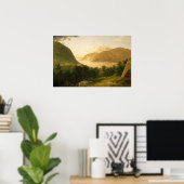 Hudson River Scene door John Frederick Kensett Poster (Thuiskantoor)