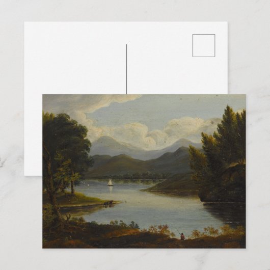 Hudson River Schilderij Briefkaart (Voorkant / Achterkant)