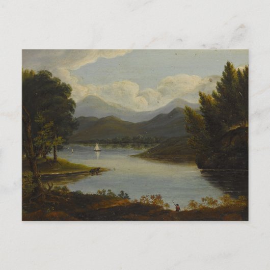 Hudson River Schilderij Briefkaart (Voorkant)