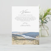 HUDSON RIVER Tijdlijn Welkomstbrief Trouwkaart Kaart (Staand voorkant)