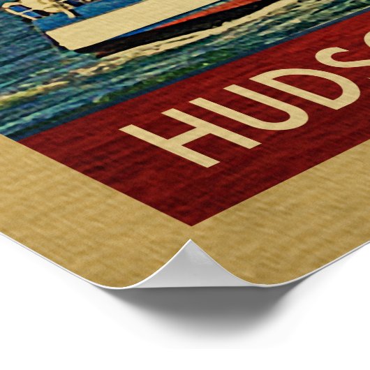 Hudson River Valley Poster Sailboat  NY (Hoek)