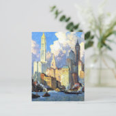 Hudson River Waterfront - Colin Campbell Cooper Briefkaart (Staand voorkant)