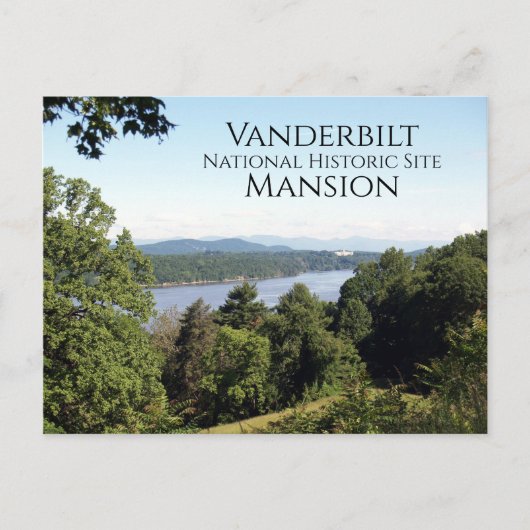 Hudson, rivier de Vanderbilt Mansion, Hyde Par, NY Briefkaart (Voorkant)