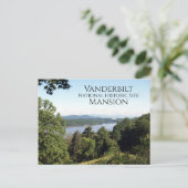 Hudson, rivier de Vanderbilt Mansion, Hyde Par, NY Briefkaart (Staand voorkant)