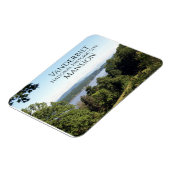 Hudson, rivier de Vanderbilt Mansion, Hyde Par, NY Magneet (Linkerzijde)