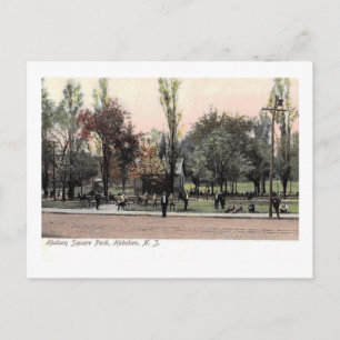Hudson Square Park, Hoboken, NJ Vintage Briefkaart